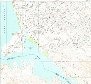 Lake Havasu 1970 map
