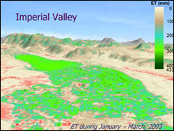 Landsat-derived consumption map of the Imperial Valley in March 2003.