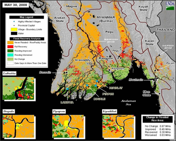 Burma: Post-Flood Rice Impact Analysis