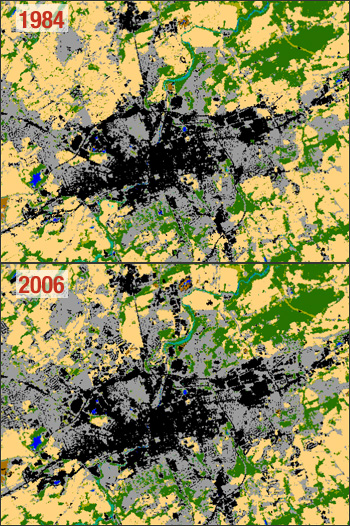 Land cover in the York, PA region