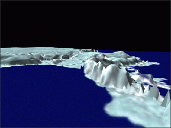  image looking towards the West Antarctic Ice Sheet