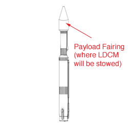 Drawing of LDCM rocket