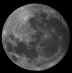 OLI pan image of the moon