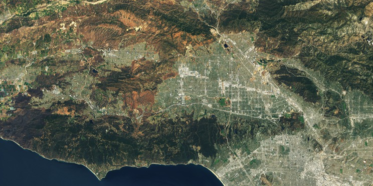 Landsat 8 image of Los Angeles