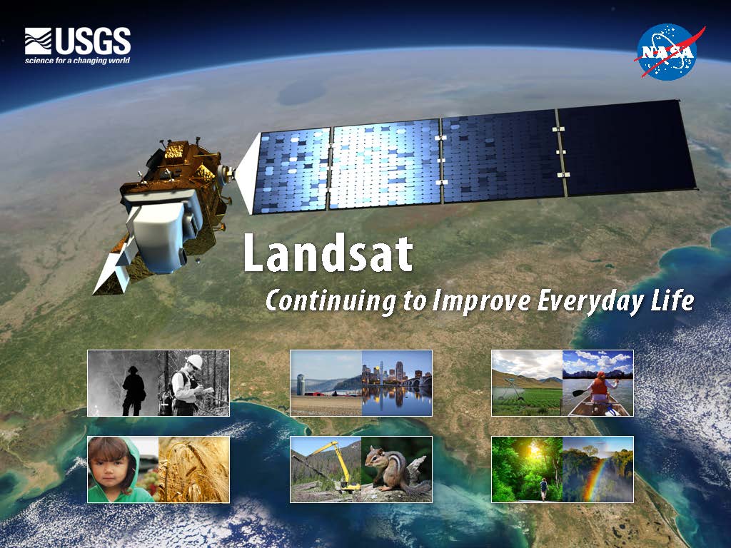 Front cover of Landsat brochure