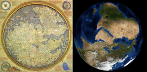 Fra Mauro Mappamundi (c. 1450) and the Blue Marble