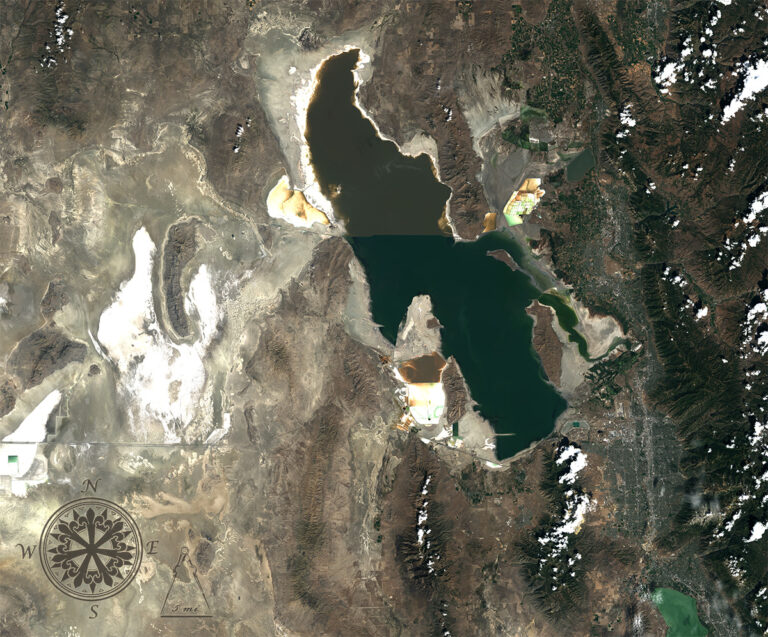Great Salt Lake Landsat image 2013