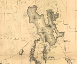 Great Salt Lake map 1859