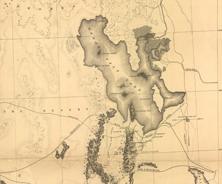 Great Salt Lake map 1859