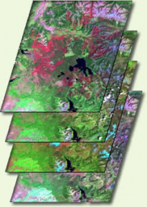 Landsat 3 layers image