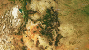 cloudless satellite composite image