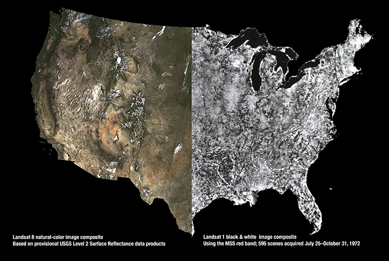 Landsat photomosaics of the U.S.