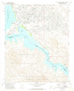 1970 map of Lake Havasu City South