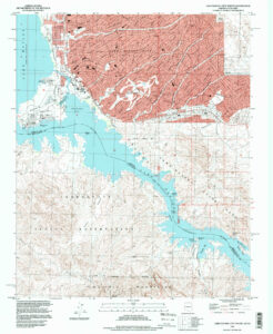 1994 map of Lake Havasu City South.