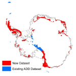 Antarctic rock outcrop map