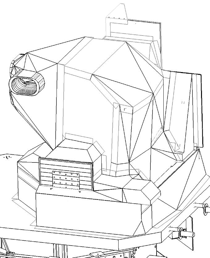 Sketch of the Operational Land Imager built by Ball Aerospace & Technologies Corp.