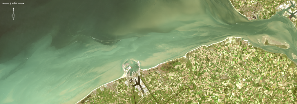 Landsat 8 image of Zeebrugge