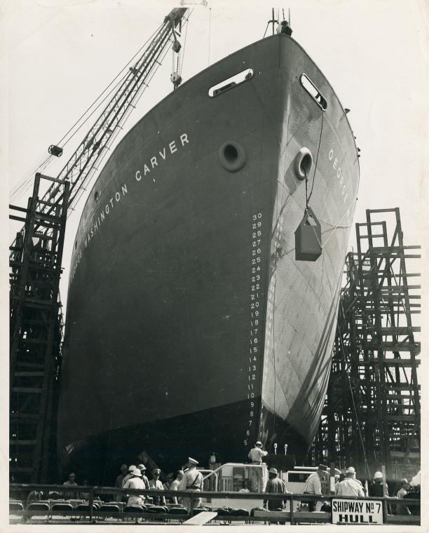 launching of a US Liberty ship
