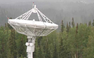 Antennae at a ground receiving station