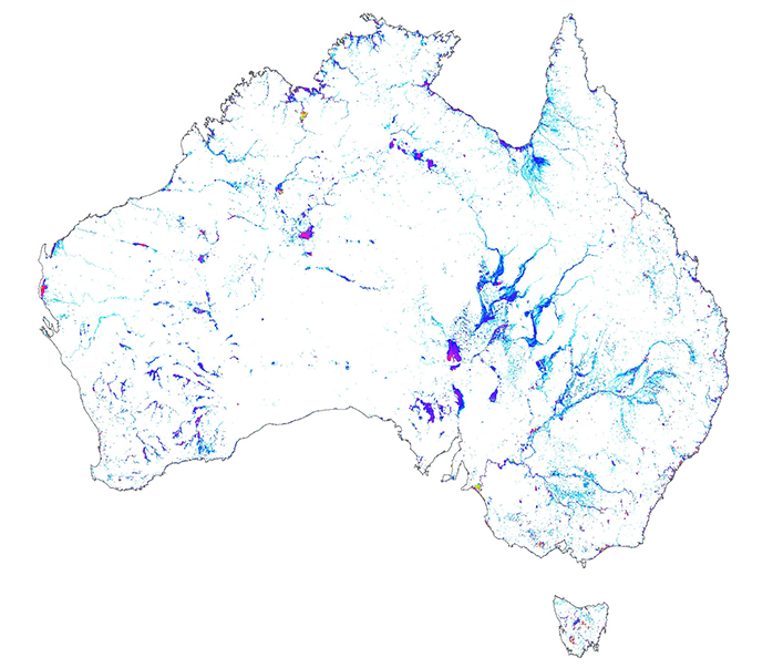WOfS map of Australia