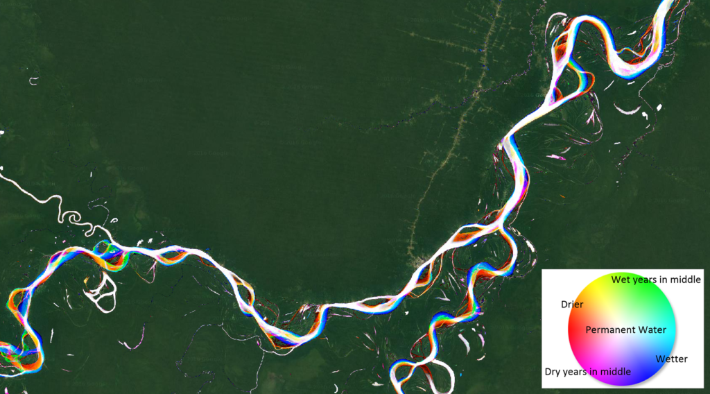 water dynamics map river confluence