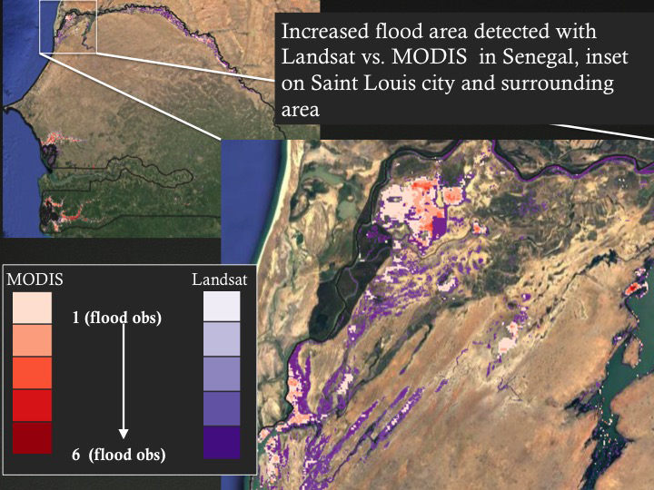 St. Louis, Senegal flood map