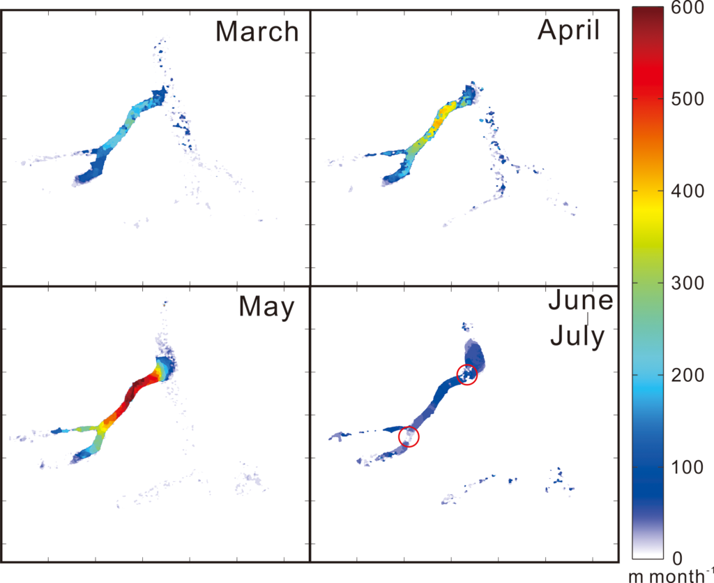 Kelayayilake Glacier surge