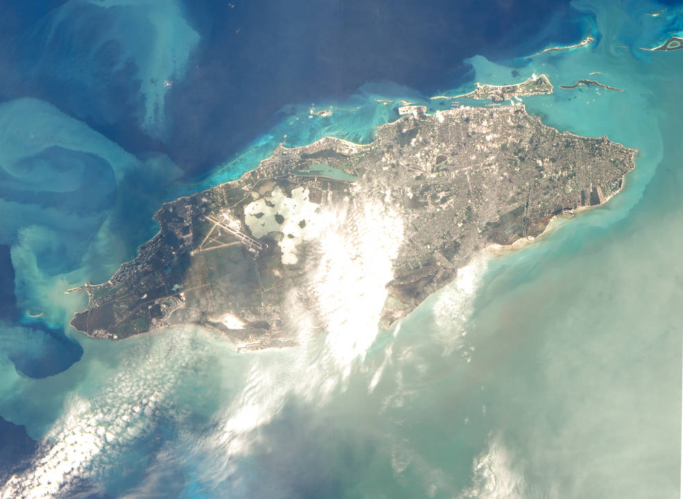 EO-1 image of Nassau, Bahamas after Hurricane Matthew