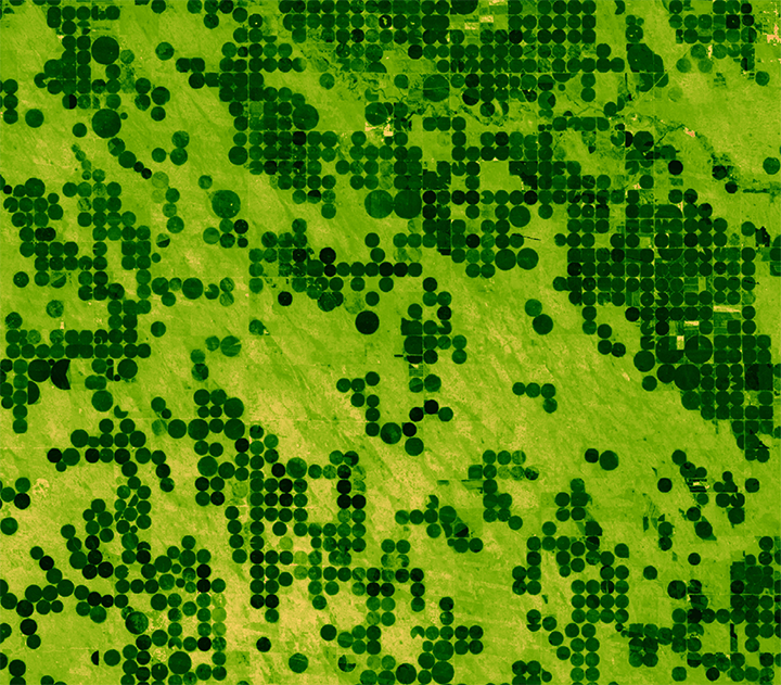An enhanced vegetation index from Landsat imagery