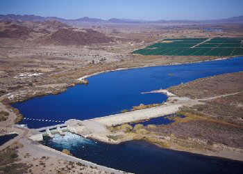 The Palo Verde irrigation diversion dam