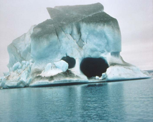 ice on vitus lake, bering glacier