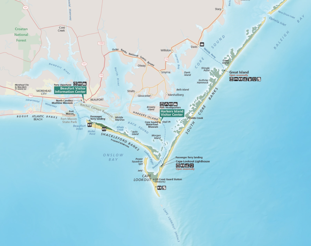 Cape Lookout Map
