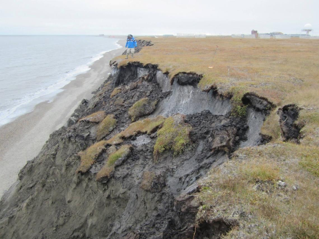 erosion along Alaska's coastline