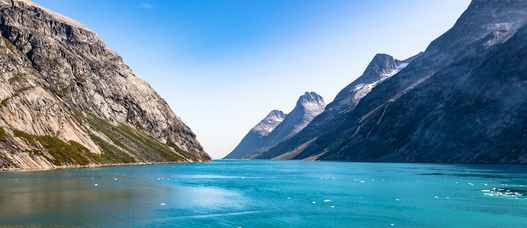 A fjord in Greenland.