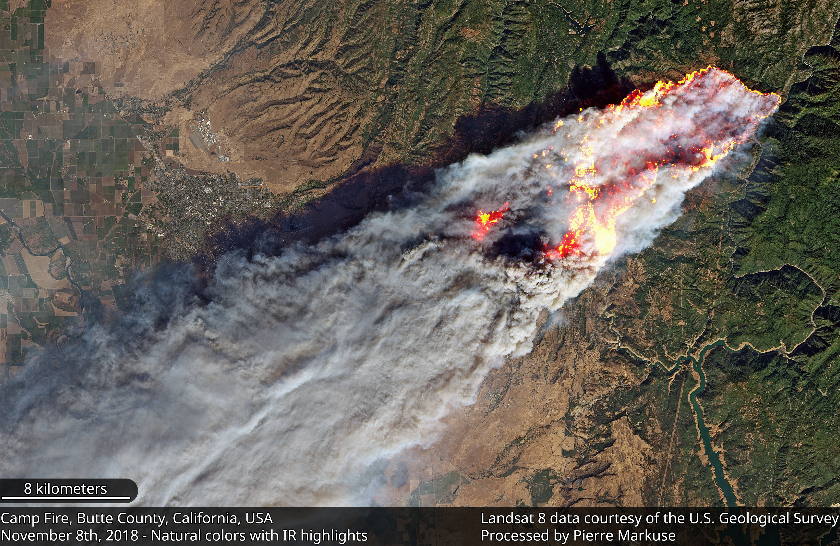 L8 image of Camp Fire