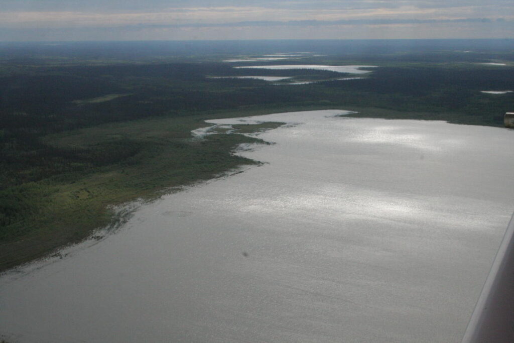 Aerial photo of Twelvemile Lake