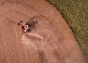 tractor in field