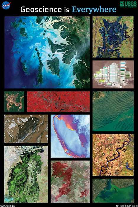 Geoscience is Everywhere poster | Landsat Science