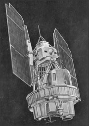 Sketch of the Landsat 1 satellite.