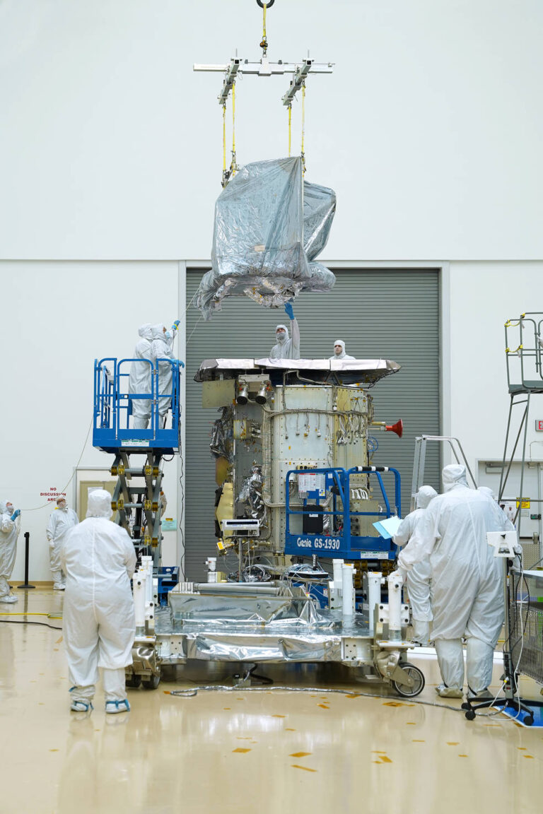 engineers attached the two Landsat 9 instruments – OLI-2 and TIRS-2 – to the spacecraft