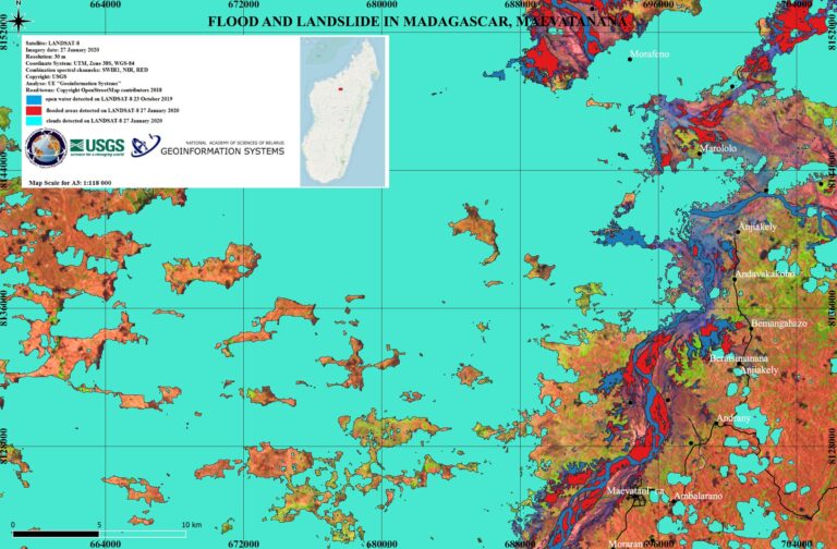Flood and landslide analysis for Madagascar