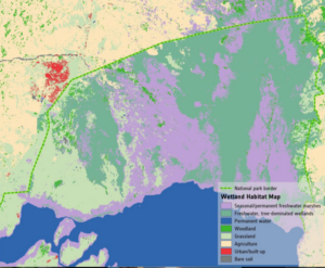 Map of Lake George habitat