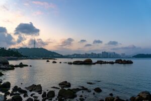 The coastal city of Zhuhai.