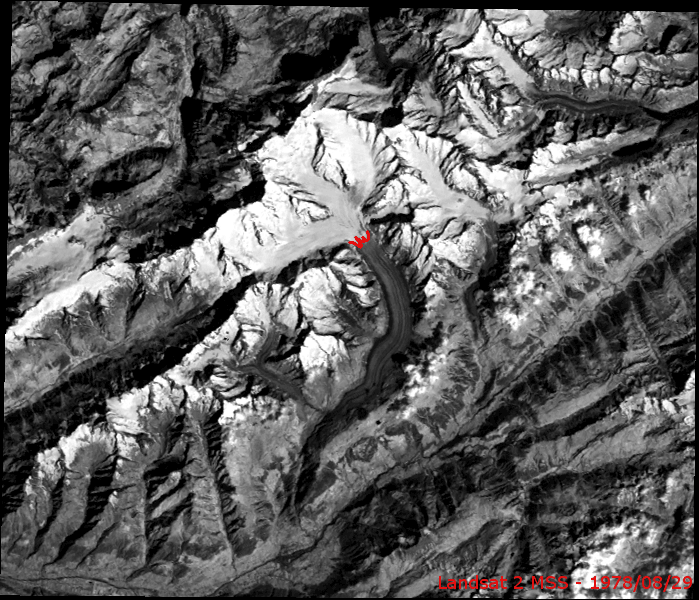 Landsat and Sentinel-2 animation of glacier change