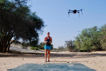 Flying drones for research