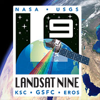 Landsat 9 globe background