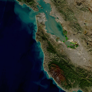 A sample HLS provisional S30 image of California's San Francisco Bay
