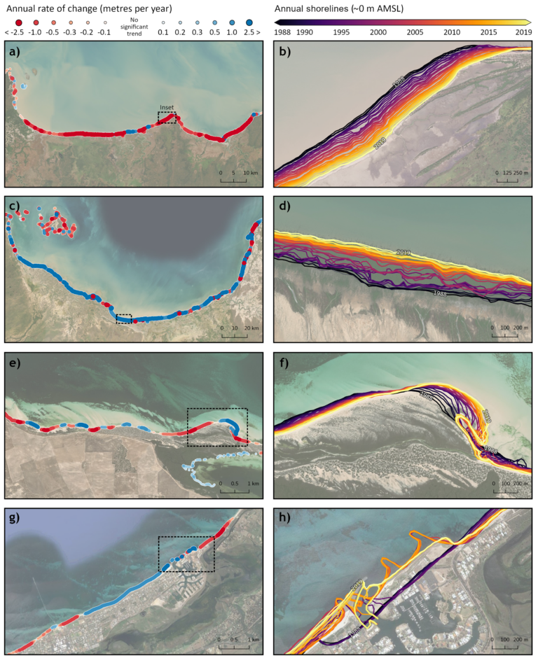 Shifting Shores of the Australian Continent Mapped with Landsat 