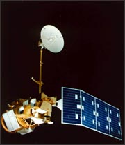 Model of Landsat 4 satellite.