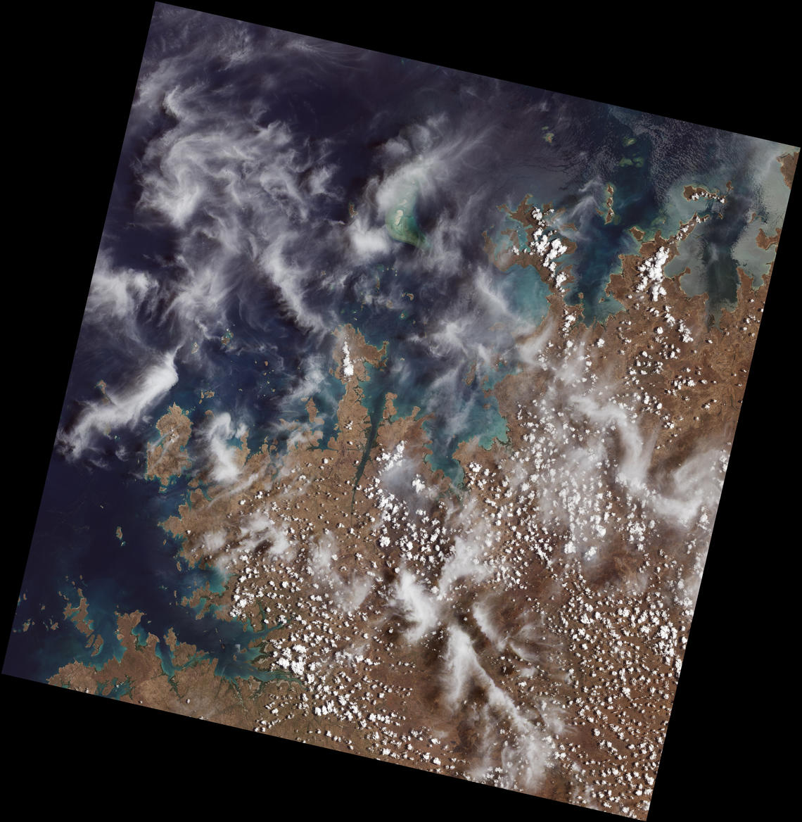 The first image collected by Landsat 9